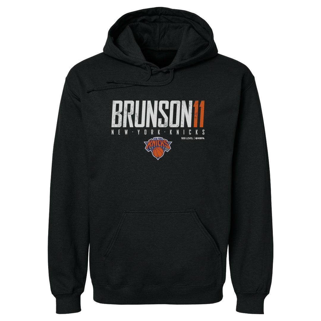 Jalen Brunson New York Knicks 500 Level Elite Pullover Hoodie