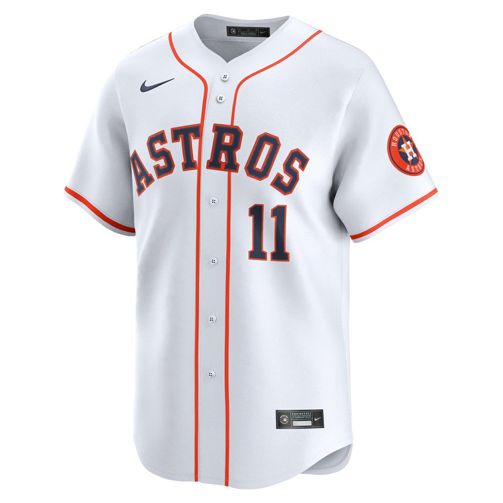 White Cam Smith #11 Houston Astros Nike Home Limited Player Jersey