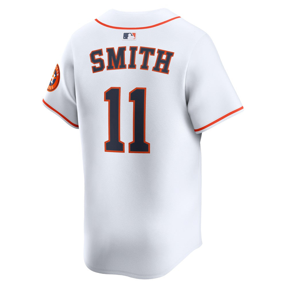 White Cam Smith #11 Houston Astros Nike Home Limited Player Jersey