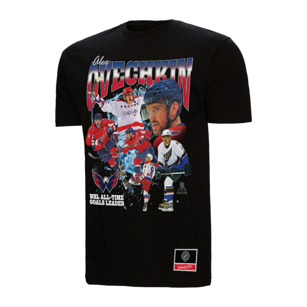 NHL Alexander Ovechkin Washington Capitals Mitchell & Ness NHL All-Time Leading Goal Scorer Graphic T-Shirt