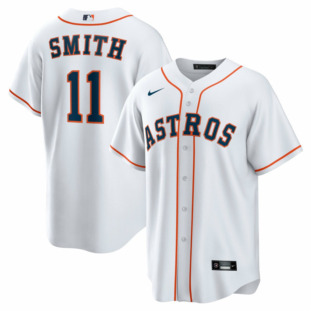 White Cam Smith Houston Astros Nike Home Replica Jersey