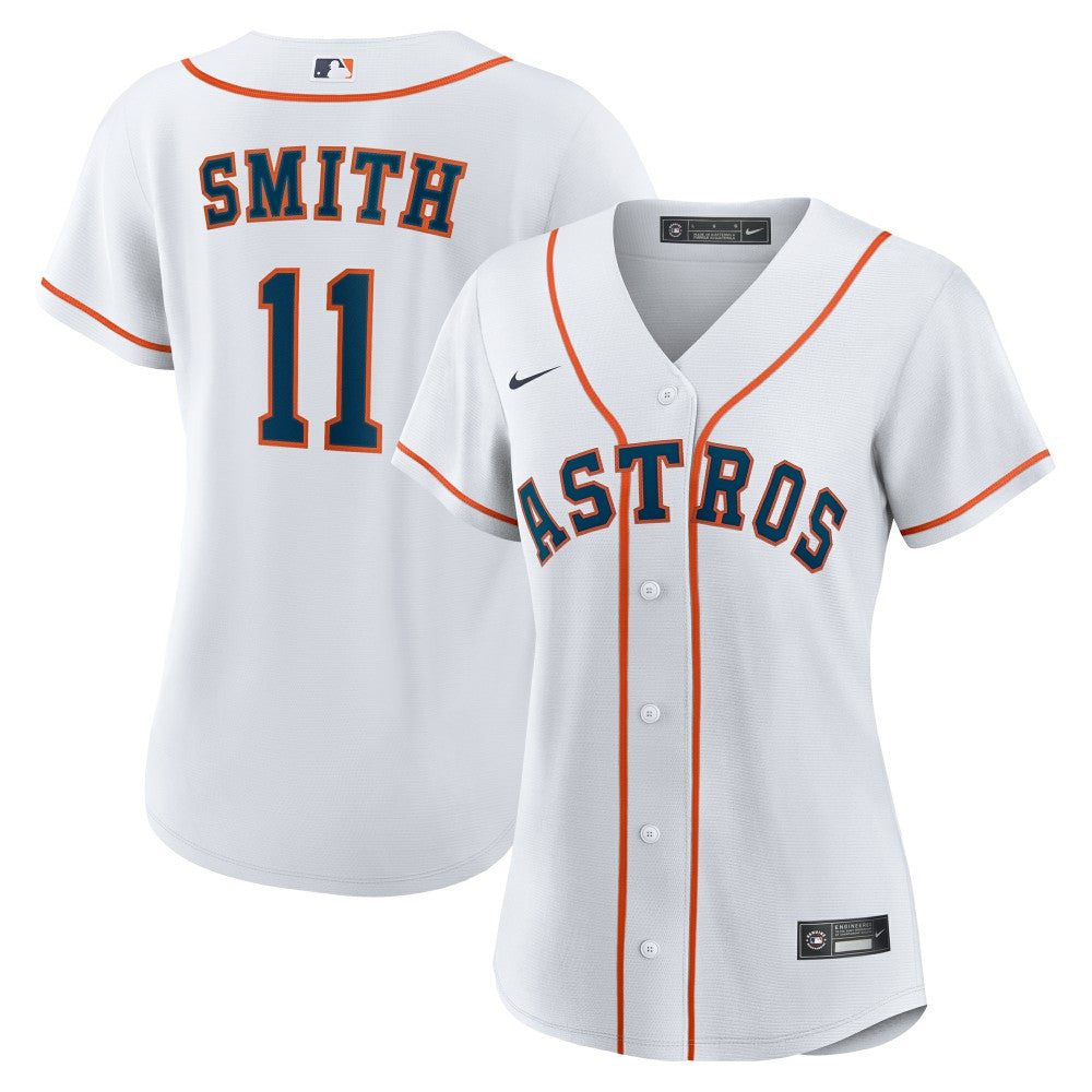 White Cam Smith Houston Astros Nike Women's Home Replica Jersey