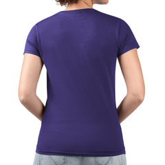 Purple Colorado Rockies G-III 4Her by Carl Banks Women's Super-Slim Fit Lightweight Retro Roses V-Neck T-Shirt