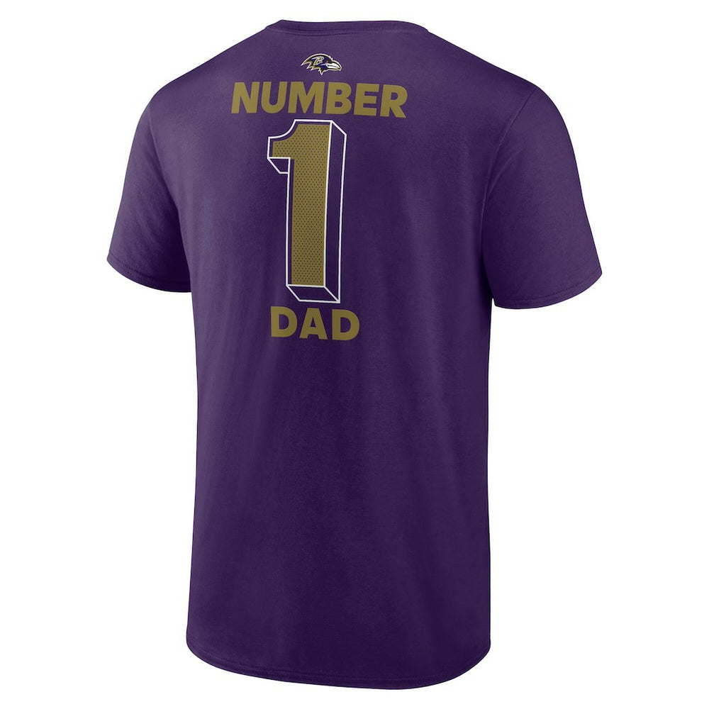 #1 Dad Jersey T-Shirt - Baltimore Ravens T-shirts