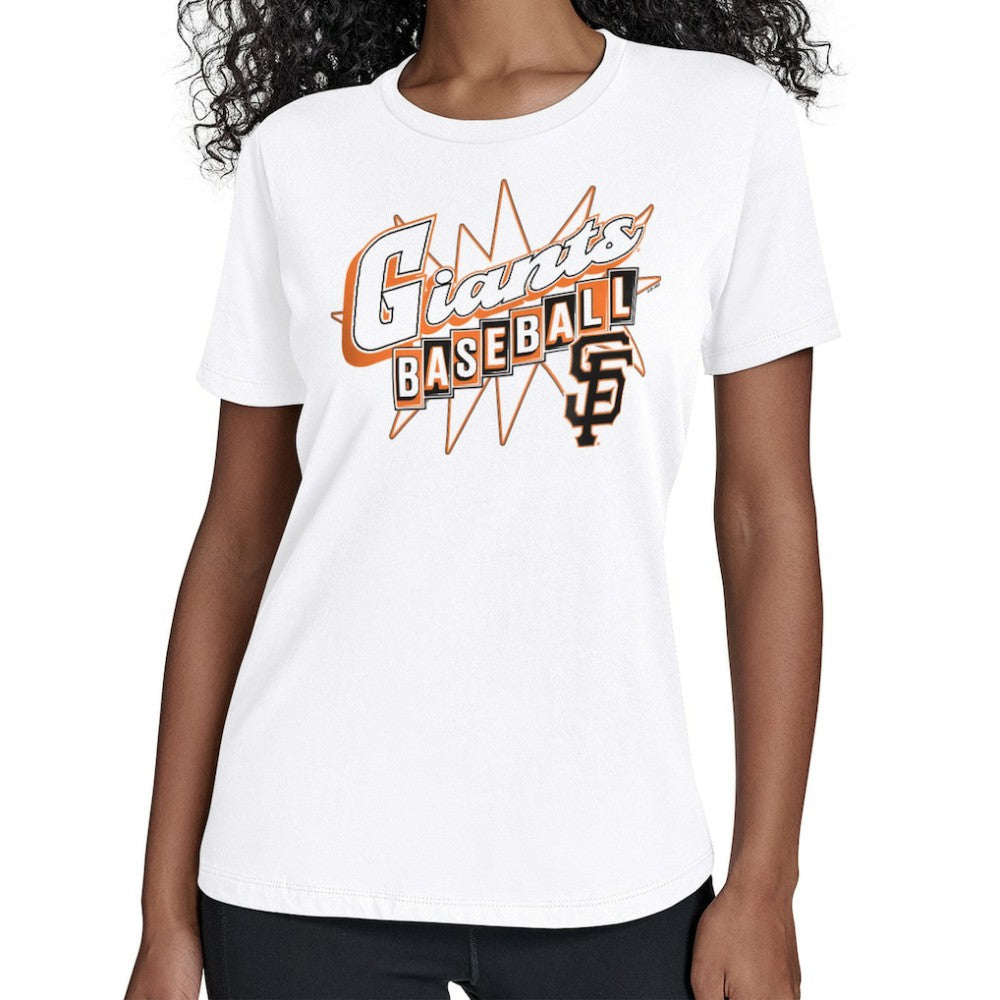 White San Francisco Giants Starter Women's Drive-In T-Shirt