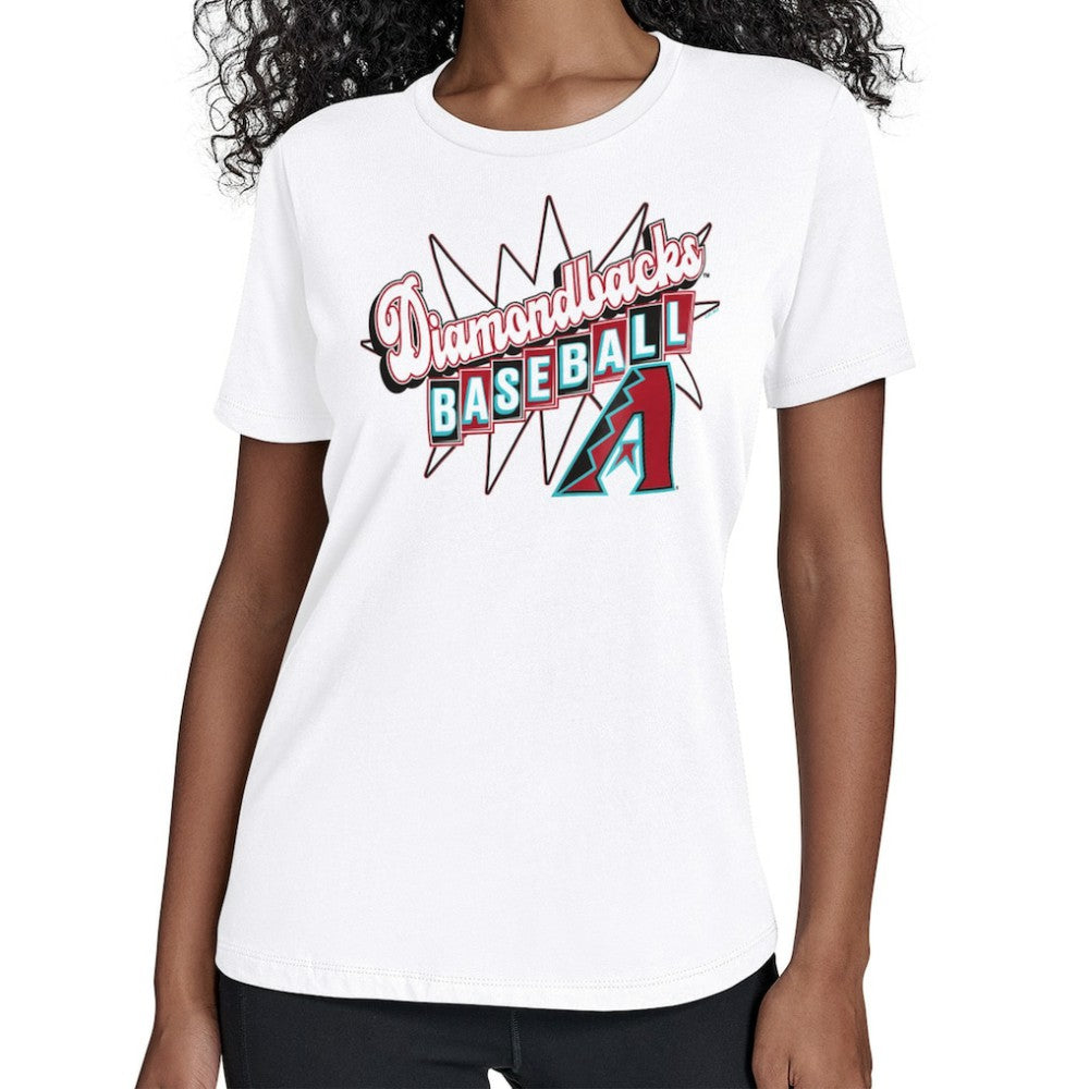 White Arizona Diamondbacks Starter Women's Drive-In T-Shirt