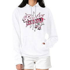 White Cincinnati Reds Starter Women's Drive-In Pullover Hoodie