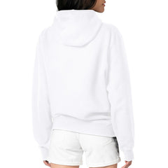 White Miami Marlins Starter Women's Drive-In Pullover Hoodie