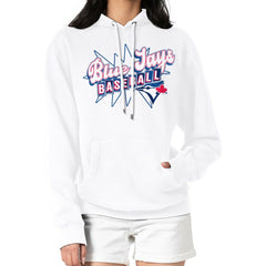 White Toronto Blue Jays Starter Women's Drive-In Pullover Hoodie