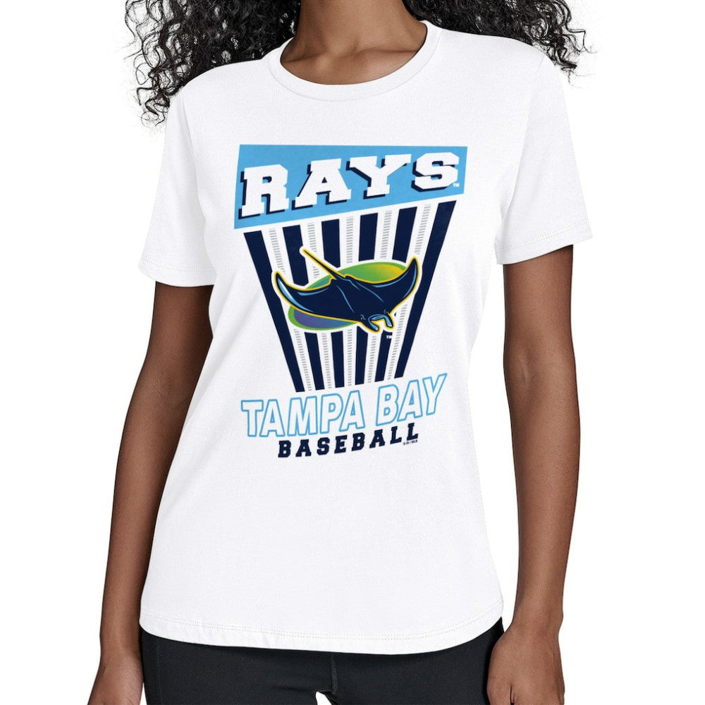 White Tampa Bay Rays Starter Women's Poster Print T-Shirt