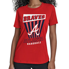 Red Atlanta Braves Starter Women's Poster Print T-Shirt