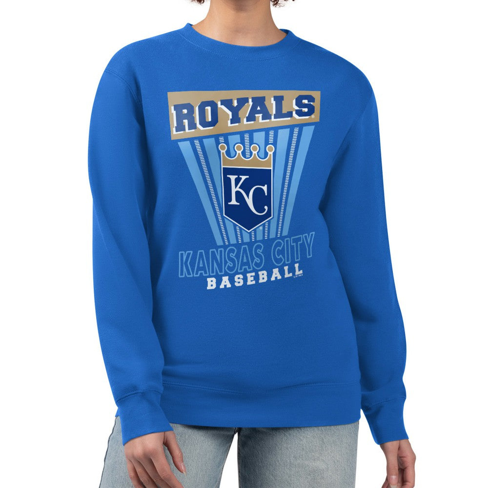 Royal Kansas City Royals Starter Women's Poster Print Pullover Sweatshirt