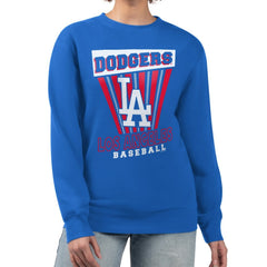 Royal Los Angeles Dodgers Starter Women's Poster Print Pullover Sweatshirt