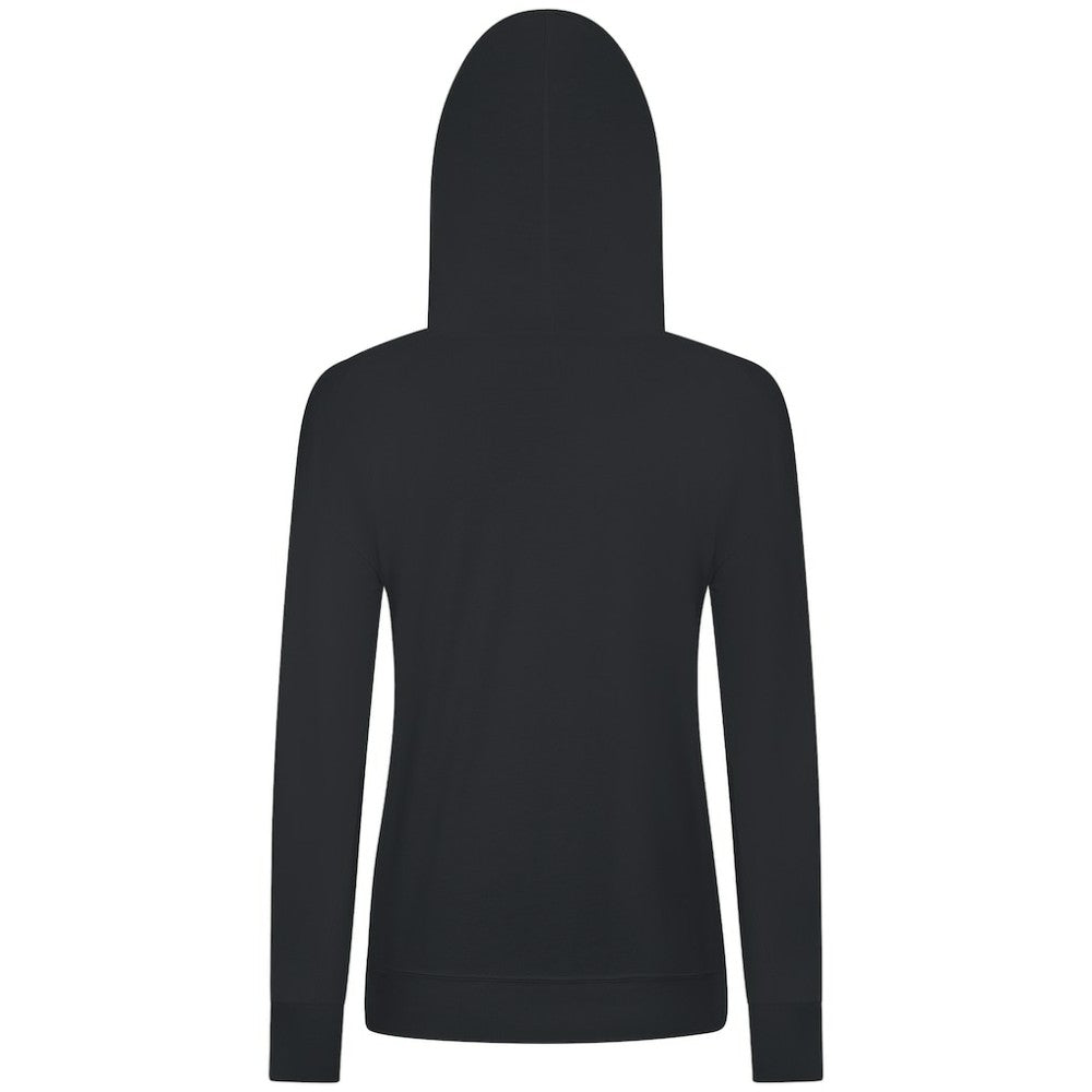 Black Arizona Diamondbacks Levelwear Women's Cooperstown Collection Relay Core Logo Pullover Hoodie