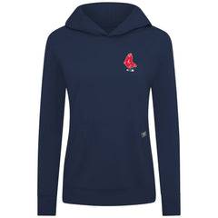 Navy Boston Red Sox Levelwear Women's Cooperstown Collection Relay Core Logo Pullover Hoodie