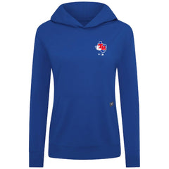 Royal Texas Rangers Levelwear Women's Cooperstown Collection Relay Core Logo Pullover Hoodie