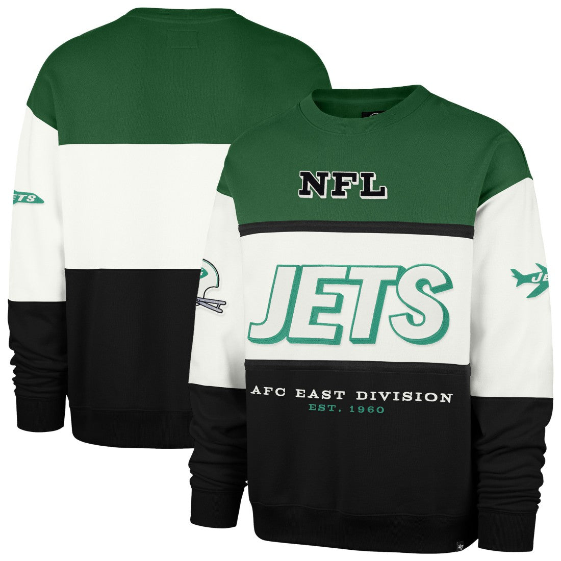 '47 Throwback Breeze Maximalist Sweatshirt - New York Jets Sweatshirts