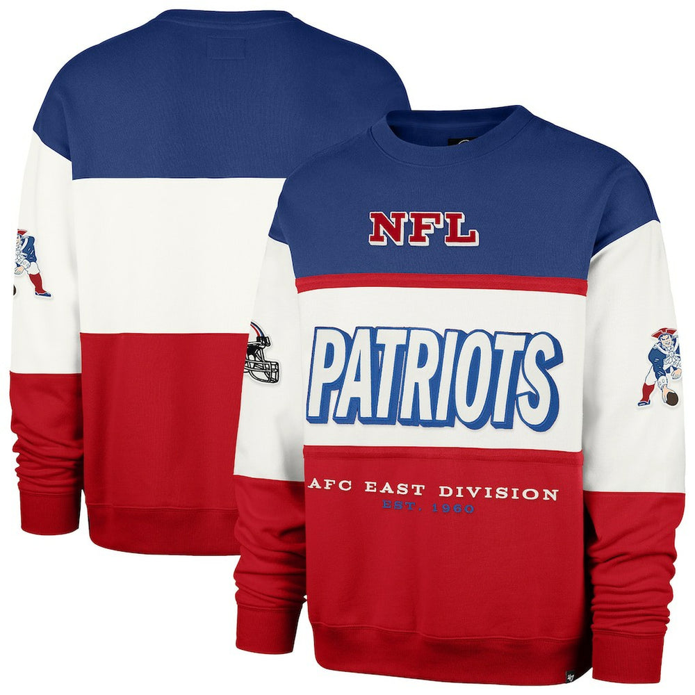 '47 Throwback Breeze Maximalist Sweatshirt - New England Patriots Sweatshirts