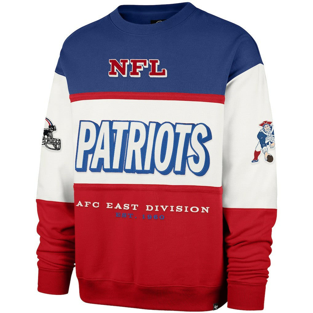 '47 Throwback Breeze Maximalist Sweatshirt - New England Patriots Sweatshirts