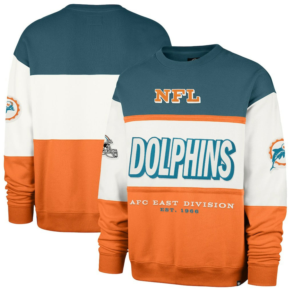 '47 Throwback Breeze Maximalist Sweatshirt - Miami Dolphins Sweatshirts