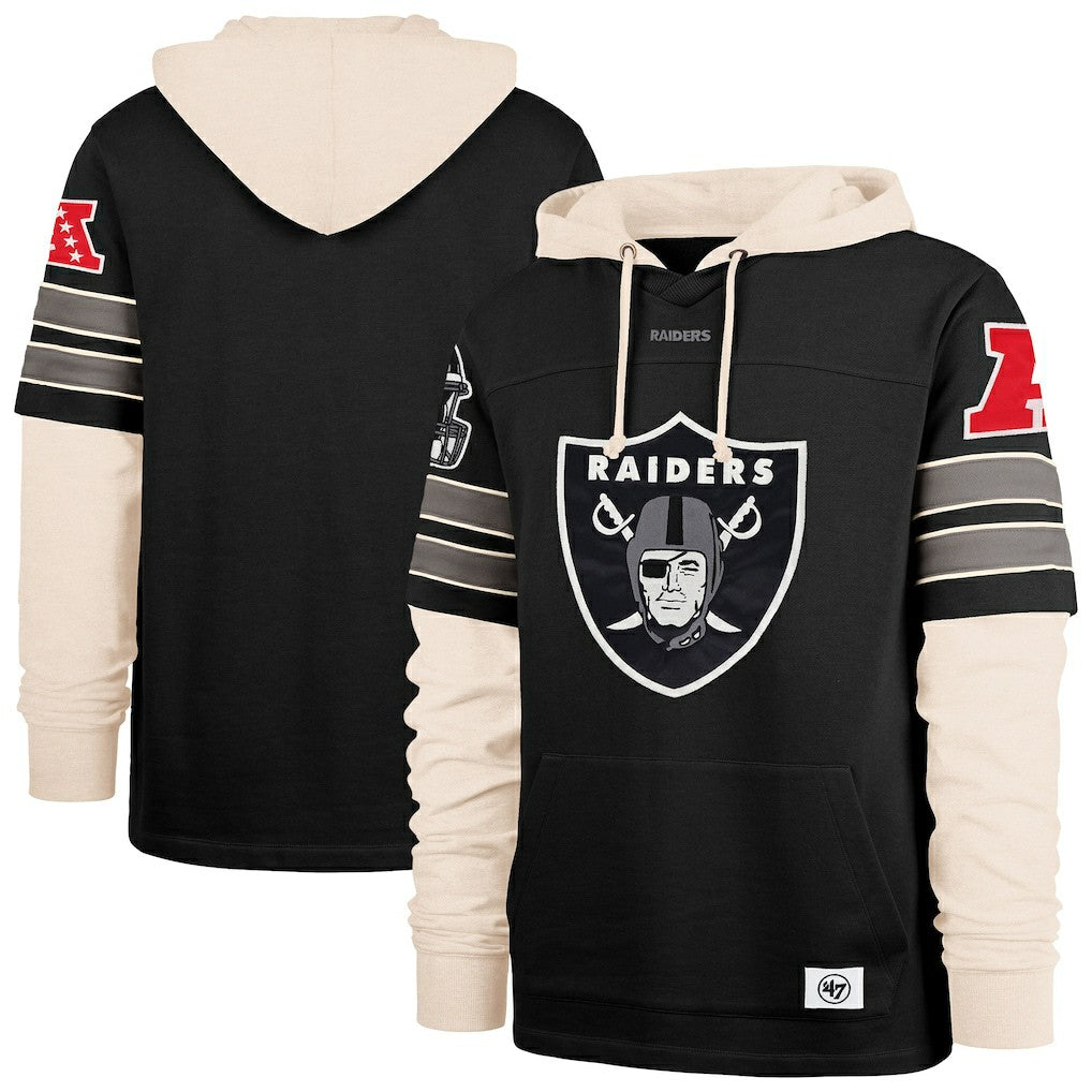 '47 Split Zone Cornerback Duo Hoodie - Las Vegas Raiders Hoodies