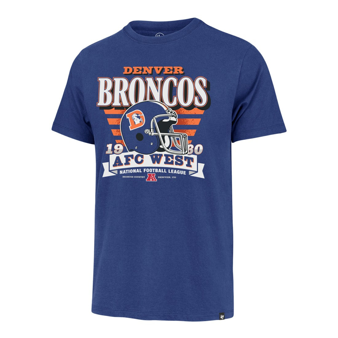 '47 Stripe Splash Franklin Throwback T-Shirt - Denver Broncos T-shirts