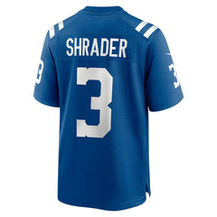 Spencer Shrader  Team Game Jersey - Indianapolis Colts Jerseys