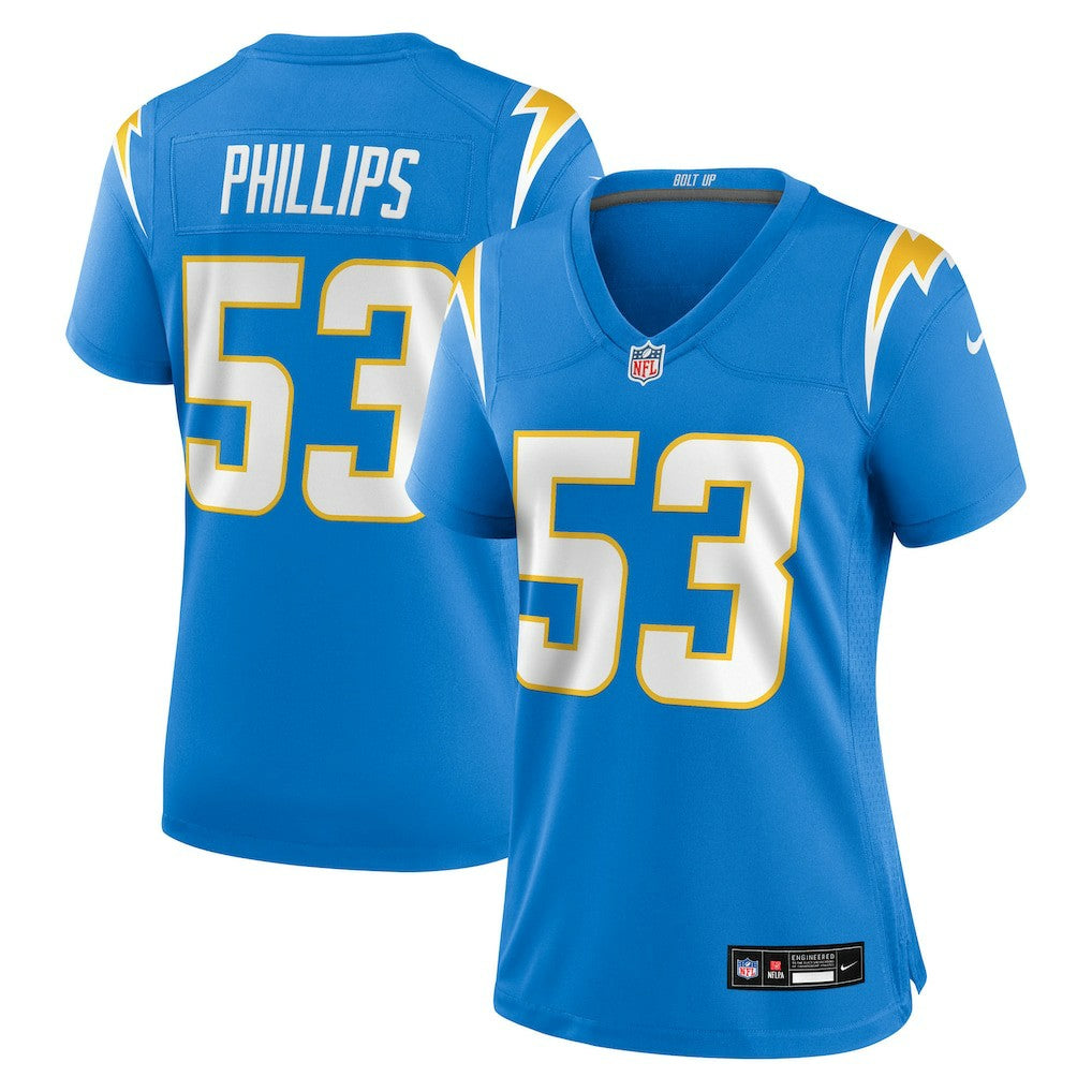 Del'Shawn Phillips  Women's Team Game Jersey - Los Angeles Chargers Jerseys