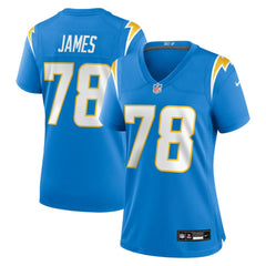 Andre James  Women's Team Game Jersey - Los Angeles Chargers Jerseys