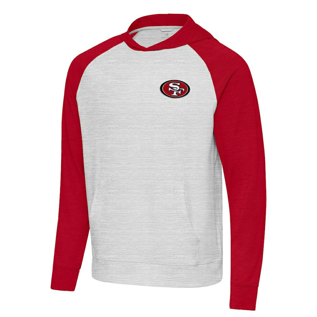 Antigua Urgent Pullover Hoodie - San Francisco 49ers Hoodies