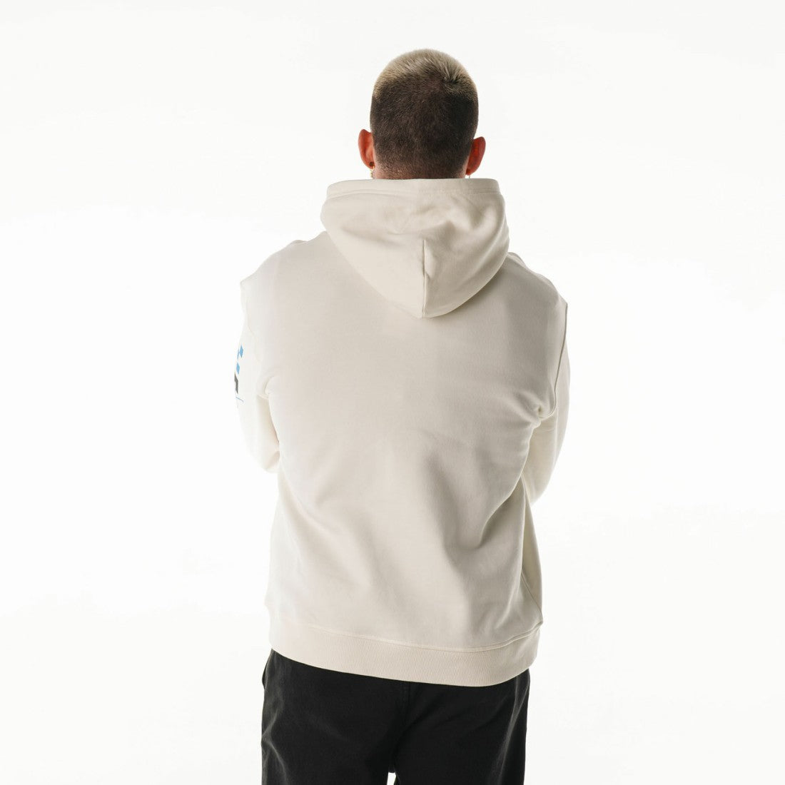 The Wild Collective Unisex Stacked Graphic Sleeve Fleece Hoodie - Detroit Lions Hoodies