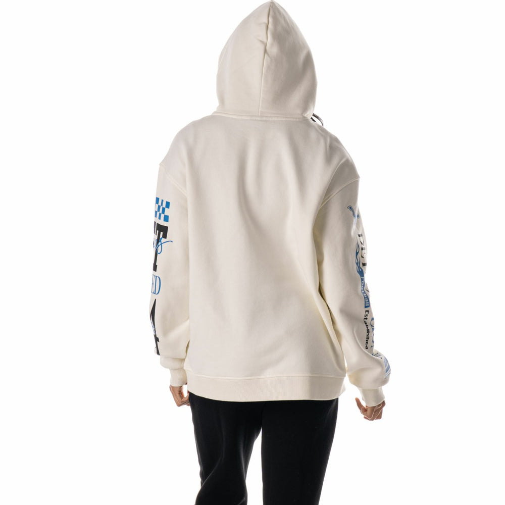 The Wild Collective Unisex Stacked Graphic Sleeve Fleece Hoodie - Detroit Lions Hoodies