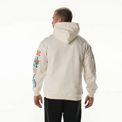The Wild Collective Unisex Stacked Graphic Sleeve Fleece Hoodie - Miami Dolphins Hoodies