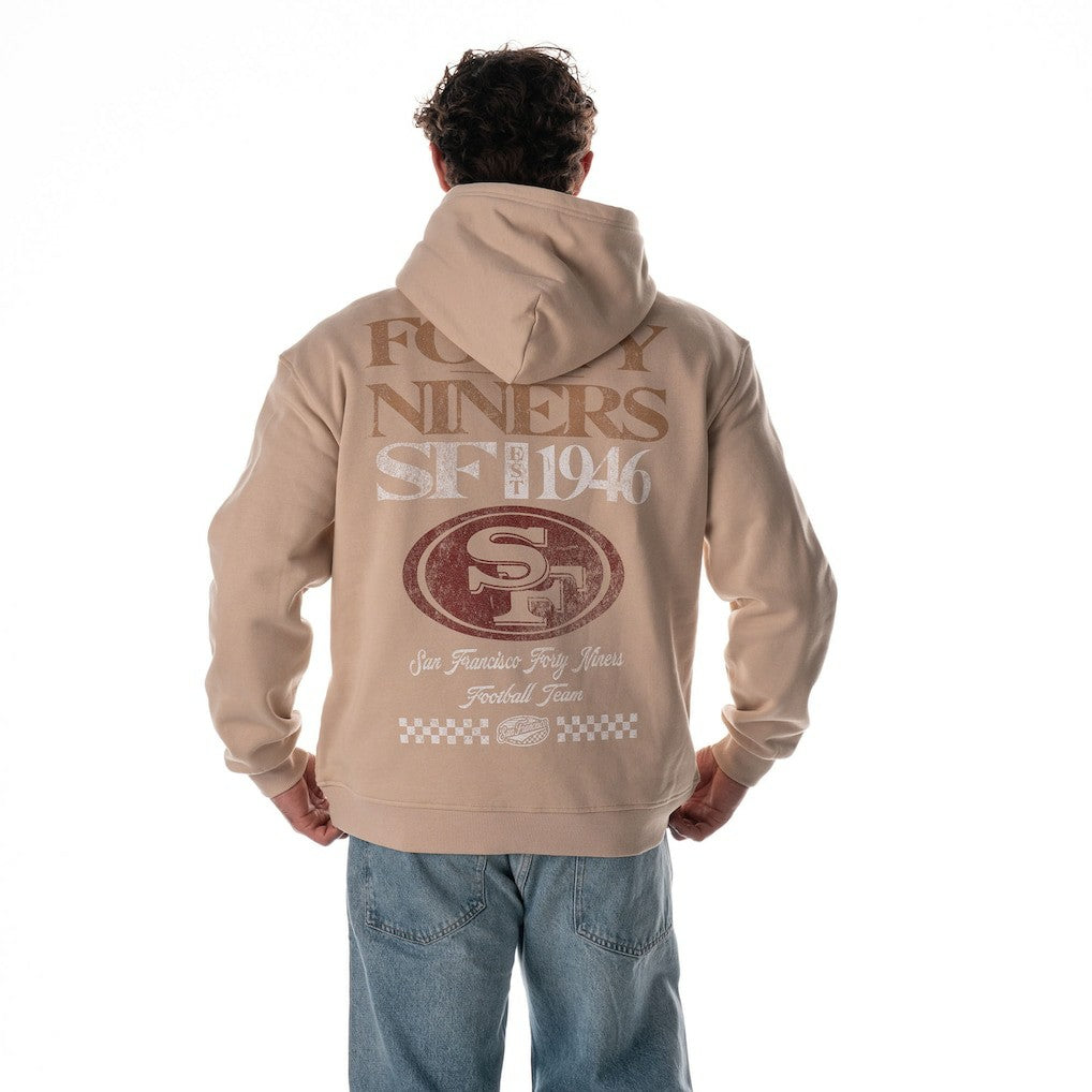 The Wild Collective Unisex Oversized Graphic Fleece Hoodie - San Francisco 49ers Hoodies