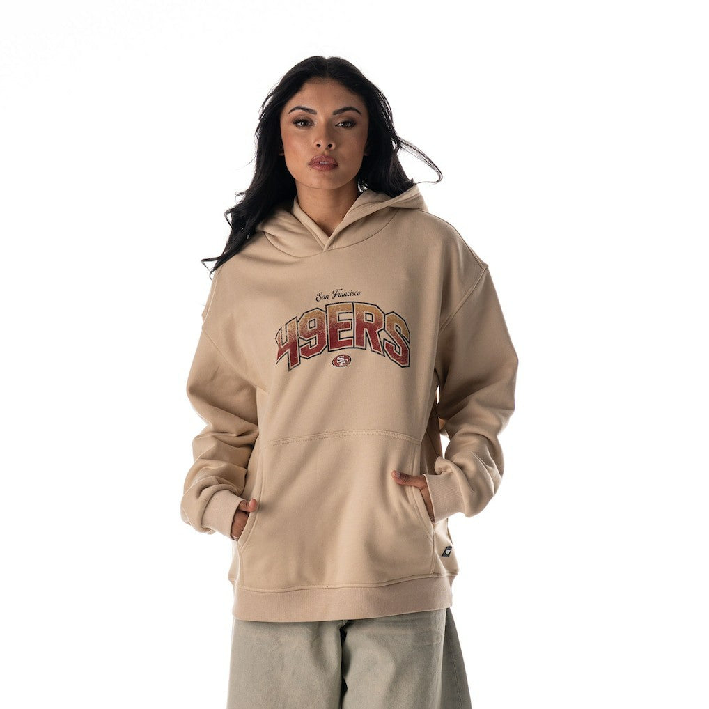 The Wild Collective Unisex Oversized Graphic Fleece Hoodie - San Francisco 49ers Hoodies