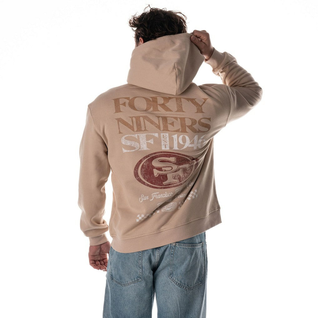 The Wild Collective Unisex Oversized Graphic Fleece Hoodie - San Francisco 49ers Hoodies