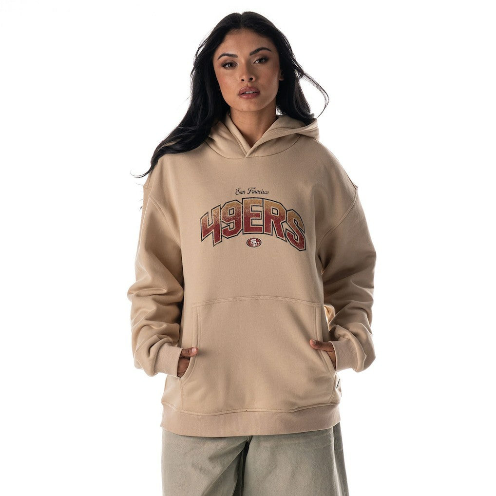 The Wild Collective Unisex Oversized Graphic Fleece Hoodie - San Francisco 49ers Hoodies