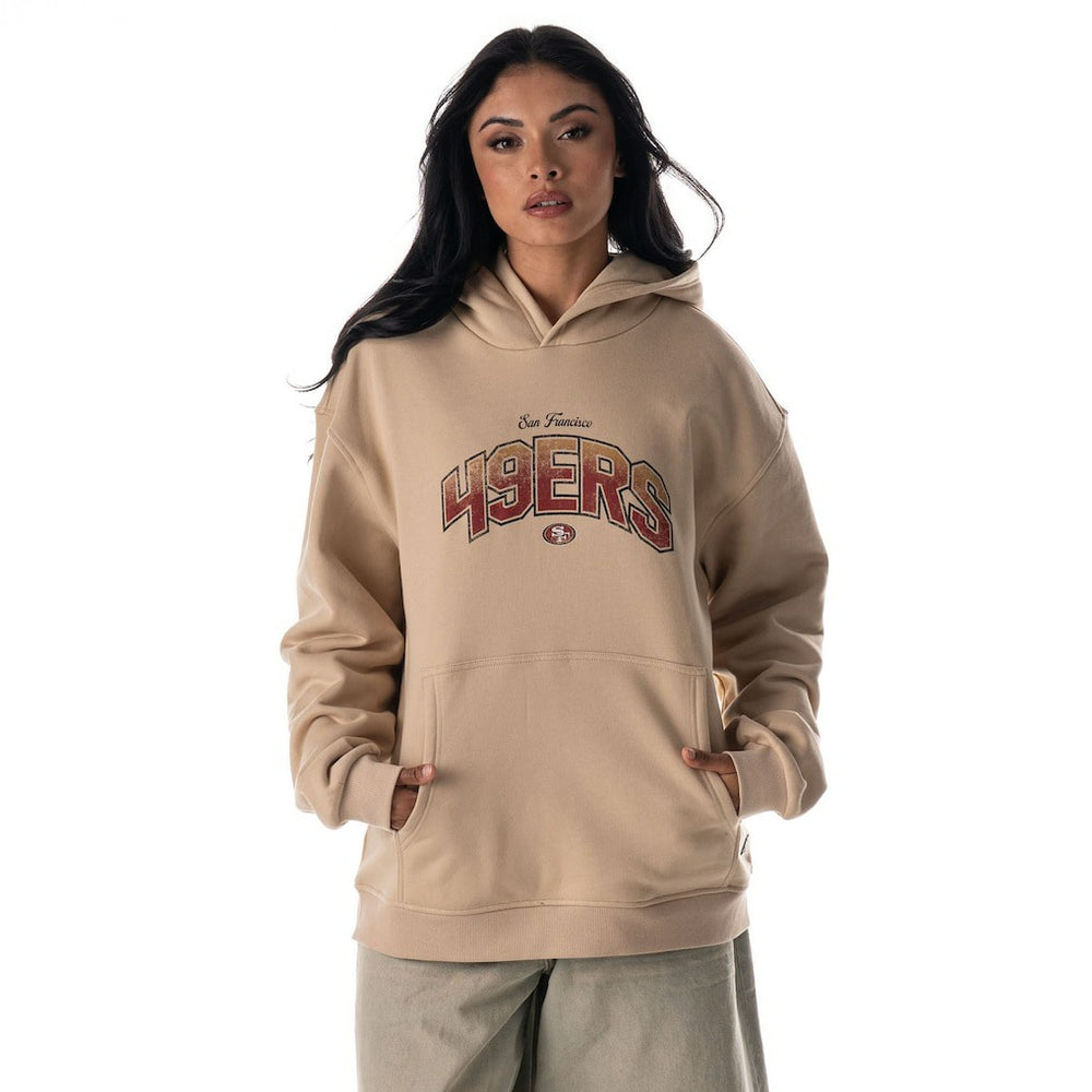 The Wild Collective Unisex Oversized Graphic Fleece Hoodie - San Francisco 49ers Hoodies