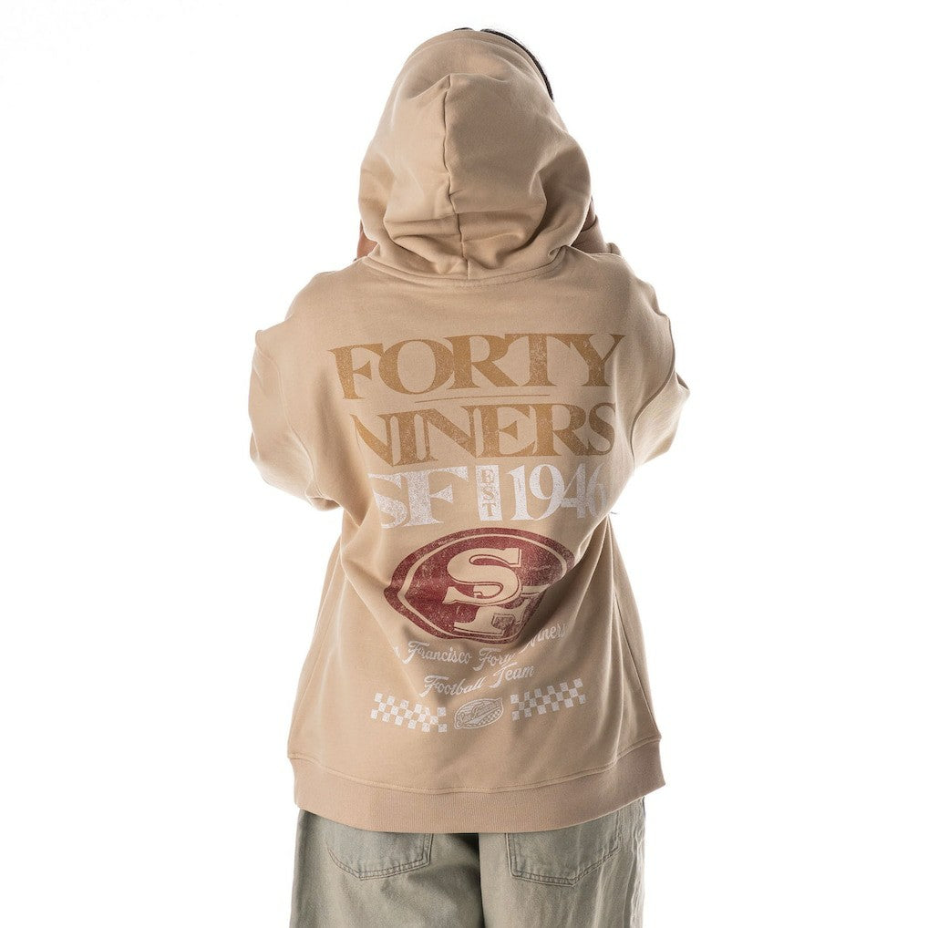 The Wild Collective Unisex Oversized Graphic Fleece Hoodie - San Francisco 49ers Hoodies