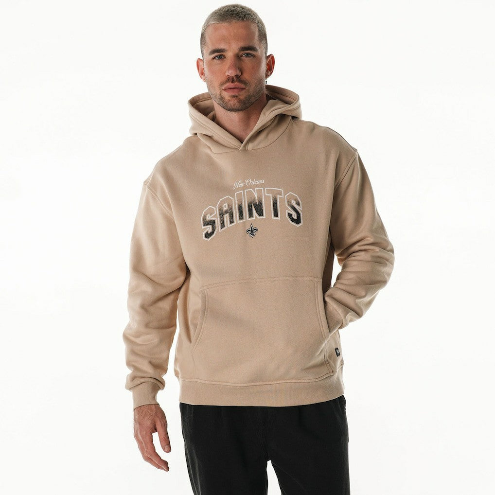 The Wild Collective Unisex Oversized Graphic Fleece Hoodie - New Orleans Saints Hoodies