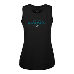 NHL San Jose Sharks Levelwear Women's Macy Scratched Tank Top