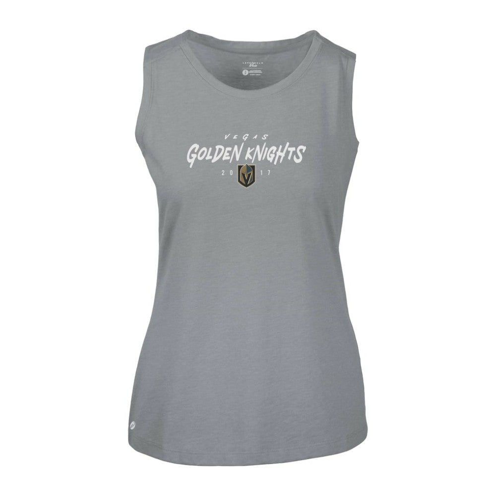 NHL Vegas Golden Knights Levelwear Women's Macy Scratched Tank Top