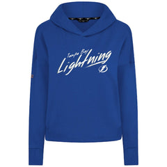 NHL Tampa Bay Lightning Levelwear Women's Sweet Sizzle Tri-Blend Cropped Pullover Hoodie