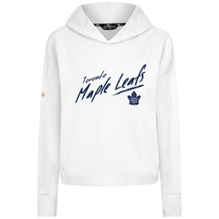 NHL Toronto Maple Leafs Levelwear Women's Sweet Sizzle Tri-Blend Cropped Pullover Hoodie