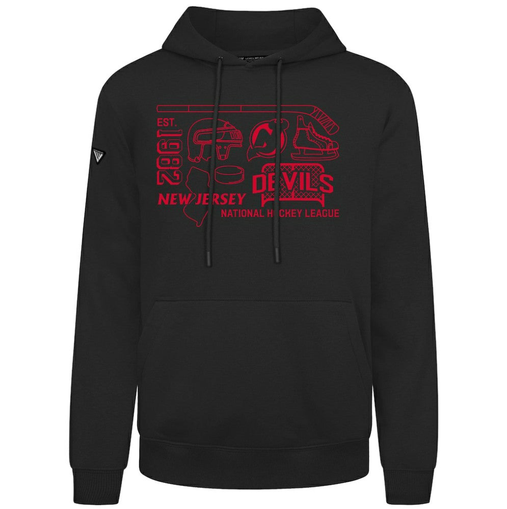NHL New Jersey Devils Levelwear Podium Campaign Pullover Hoodie