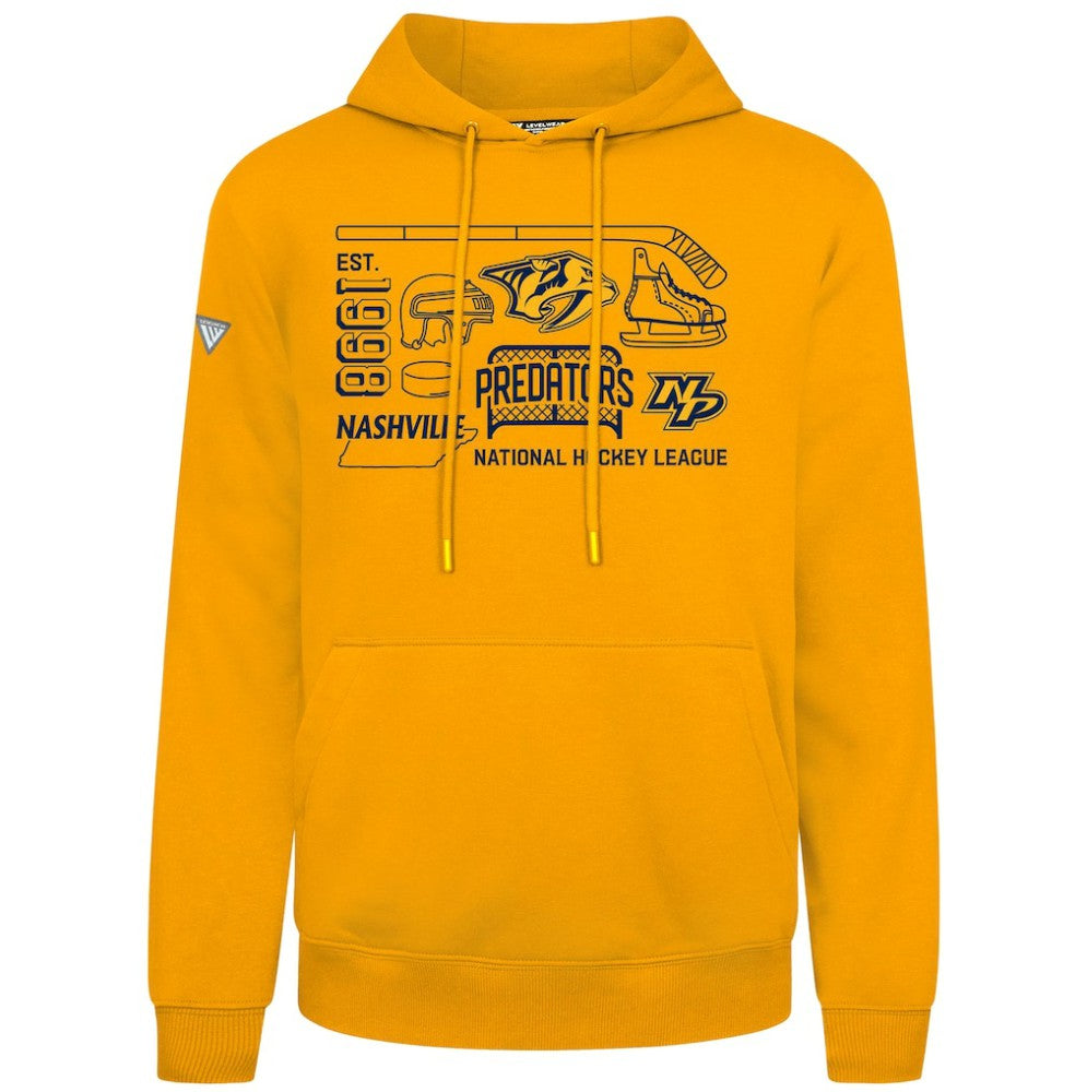 NHL Nashville Predators Levelwear Podium Campaign Pullover Hoodie