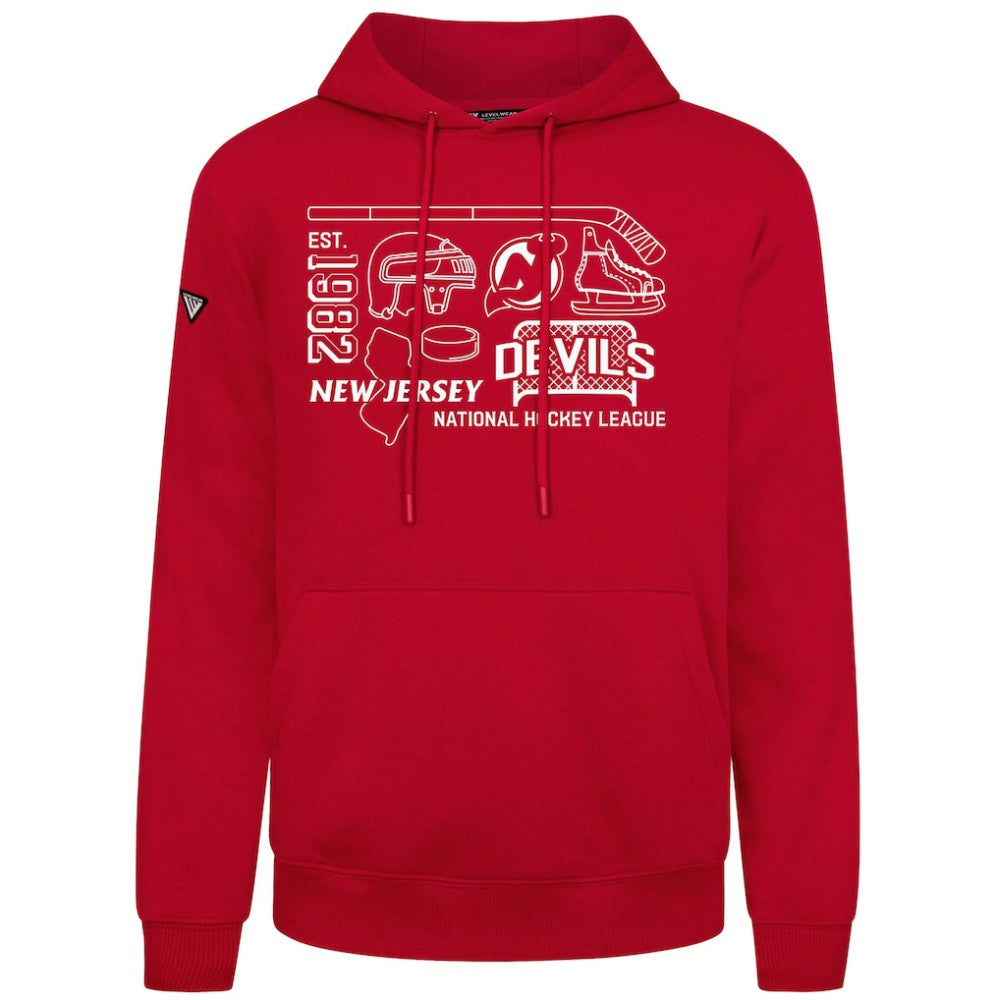 NHL New Jersey Devils Levelwear Podium Campaign Pullover Hoodie