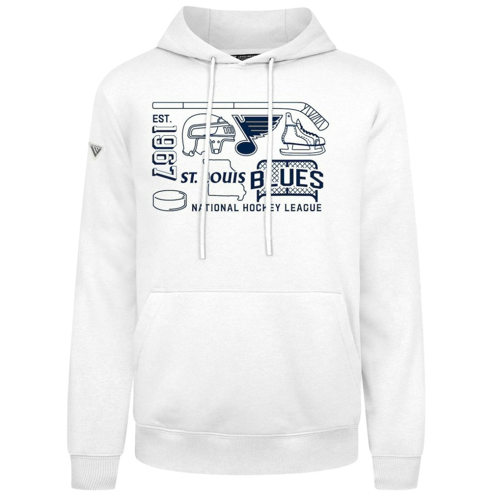 NHL St. Louis Blues Levelwear Podium Campaign Pullover Hoodie