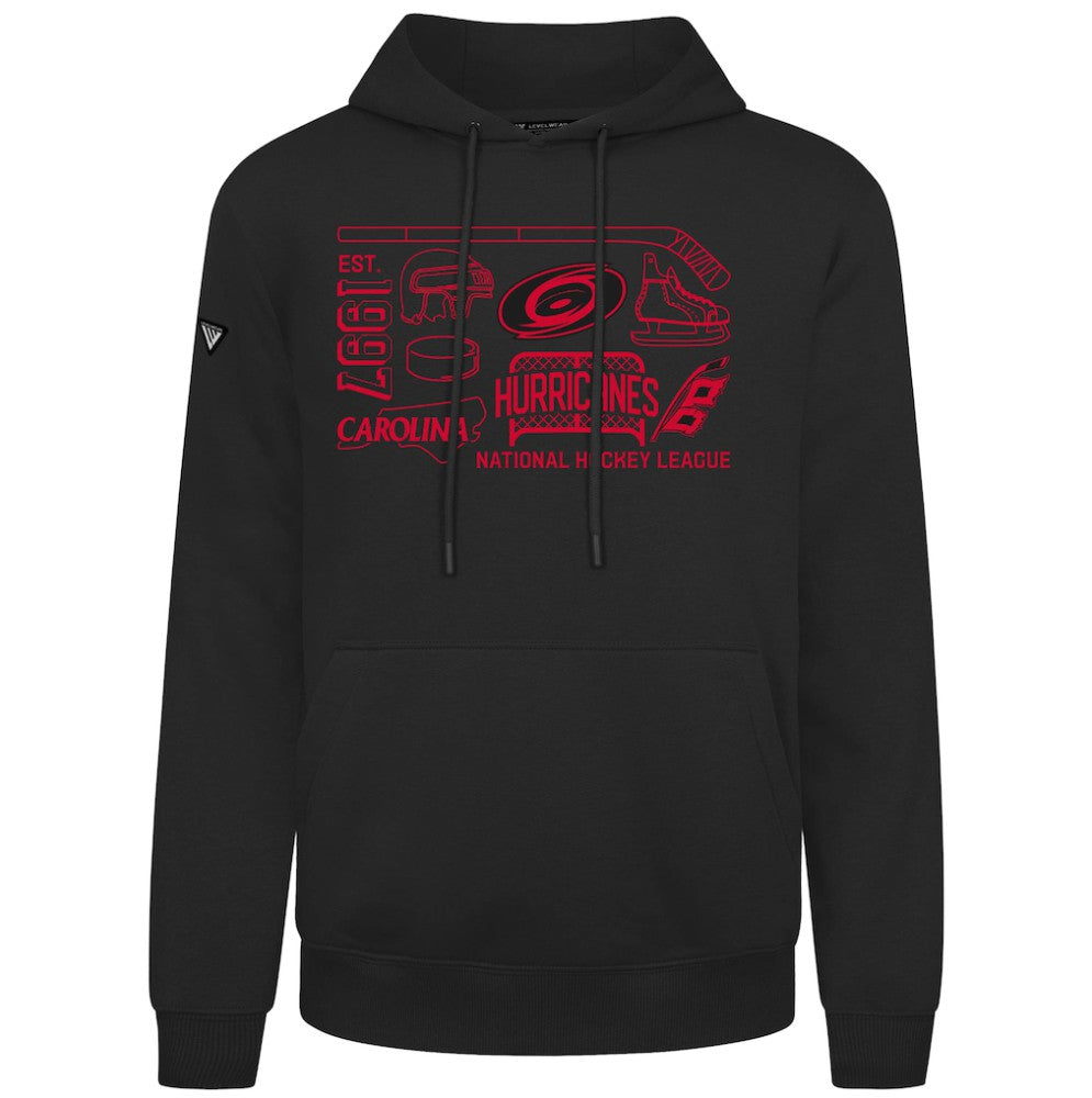 NHL Carolina Hurricanes Levelwear Podium Campaign Pullover Hoodie