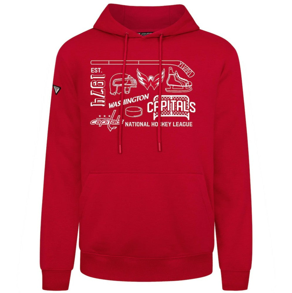 NHL Washington Capitals Levelwear Podium Campaign Pullover Hoodie